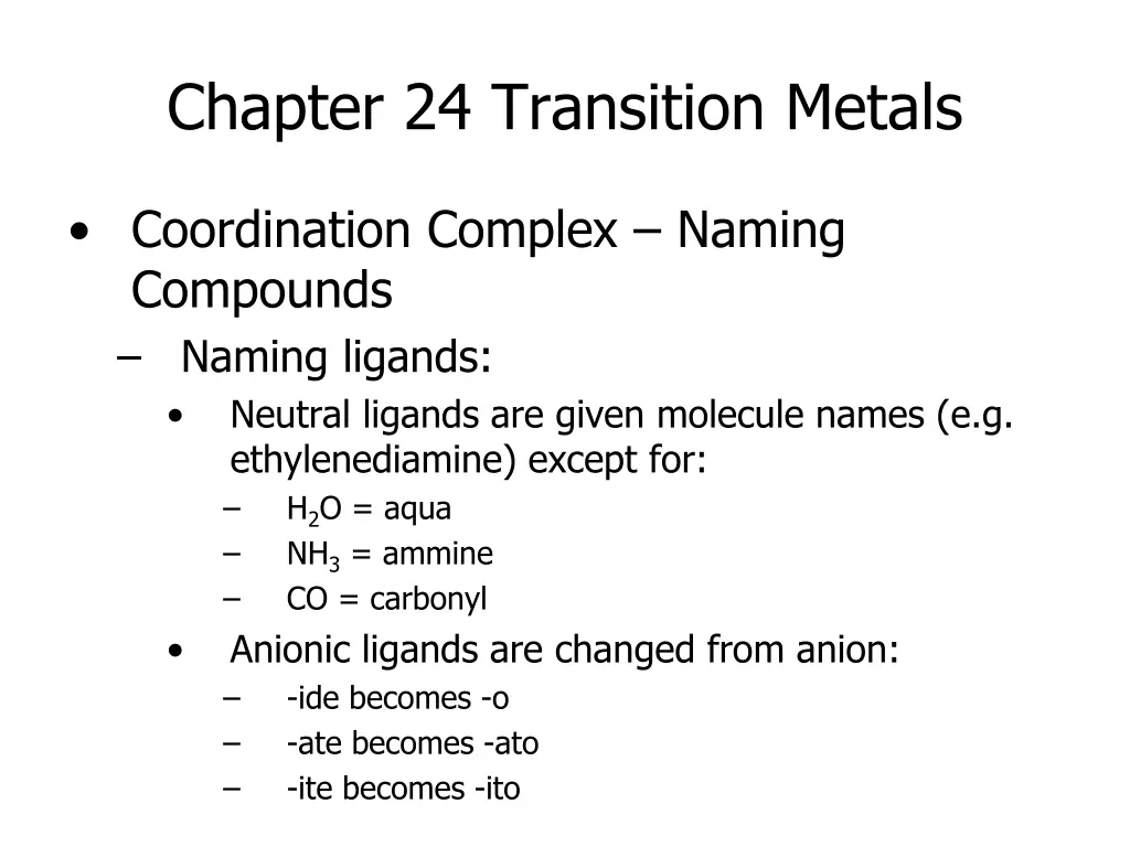 chapter 24 transition metals 7