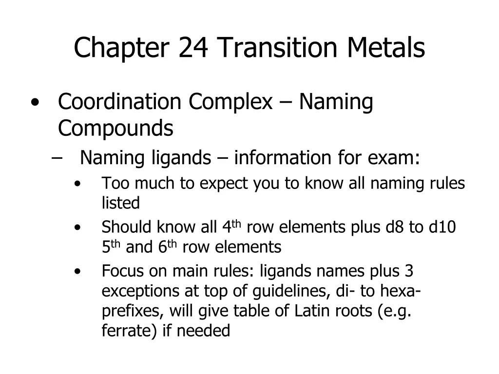 chapter 24 transition metals 9