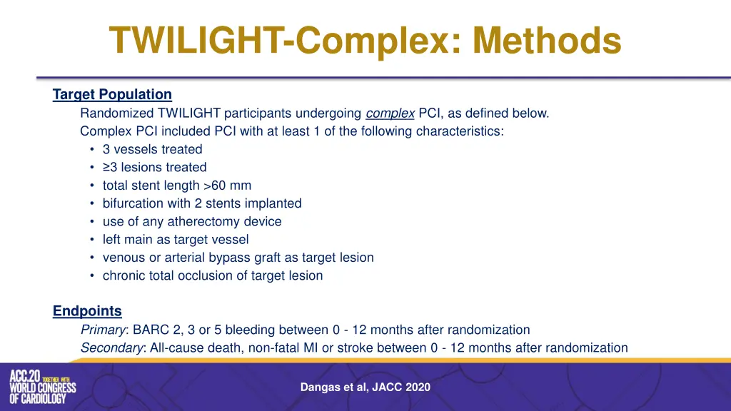 twilight complex methods