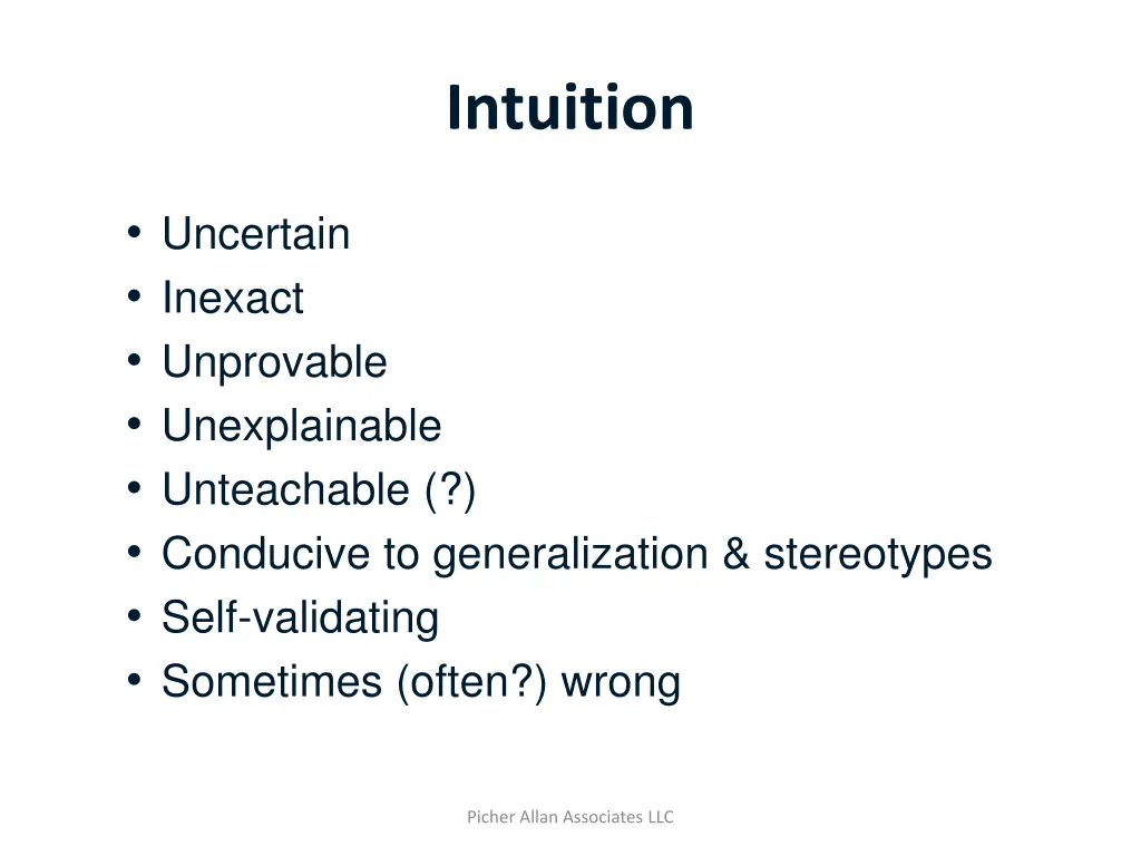 intuition 1