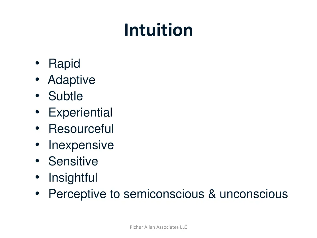 intuition