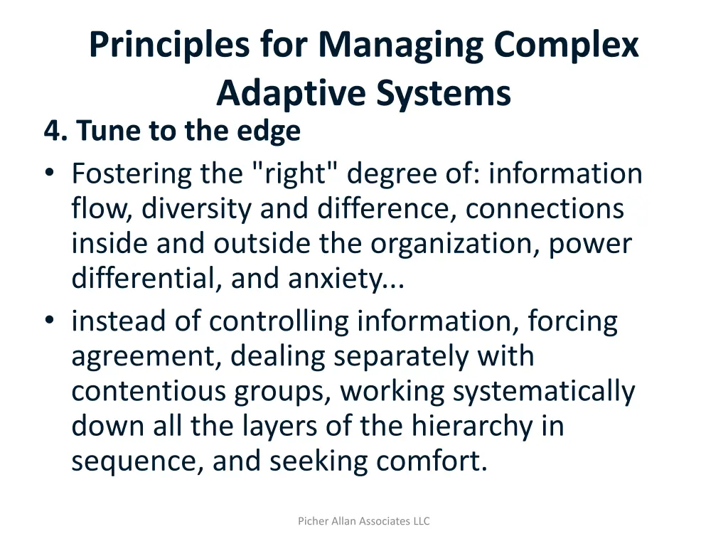 principles for managing complex adaptive systems 4