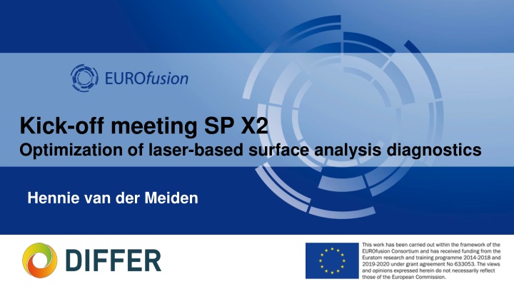 kick off meeting sp x2 optimization of laser