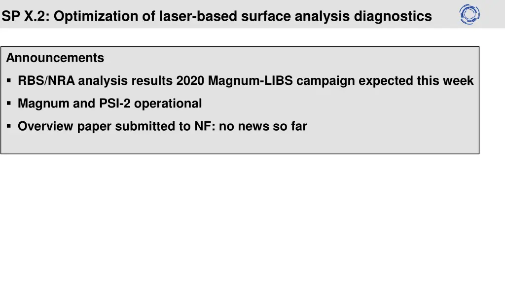 sp x 2 optimization of laser based surface 1