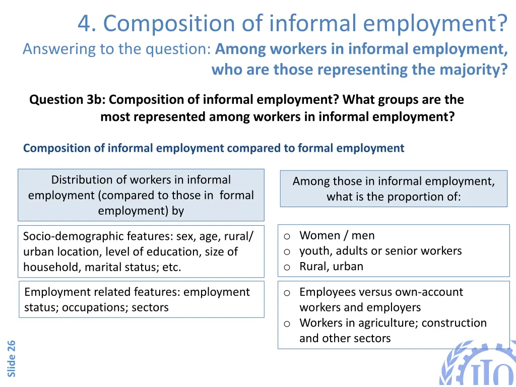 4 composition of informal employment answering