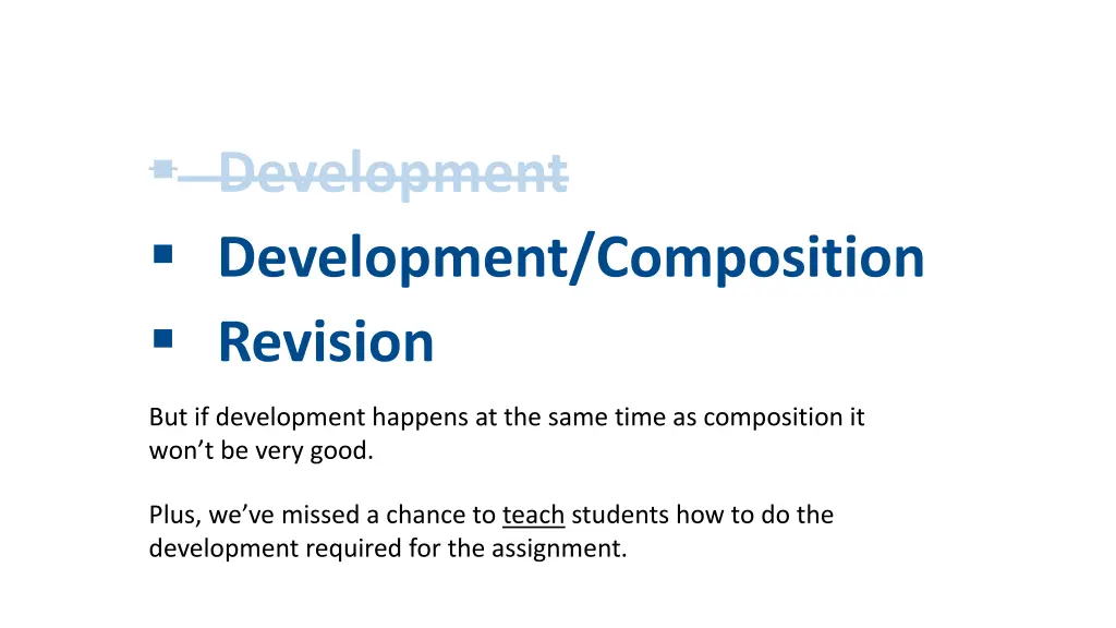 development development composition revision 2