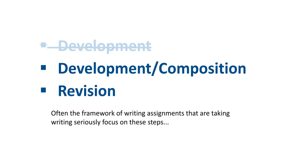 development development composition revision