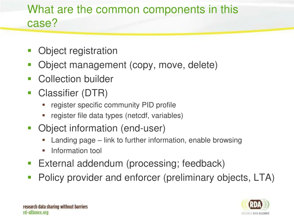 what are the common components in this case