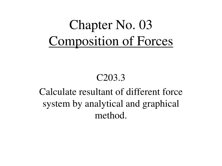 chapter no 03 composition of forces