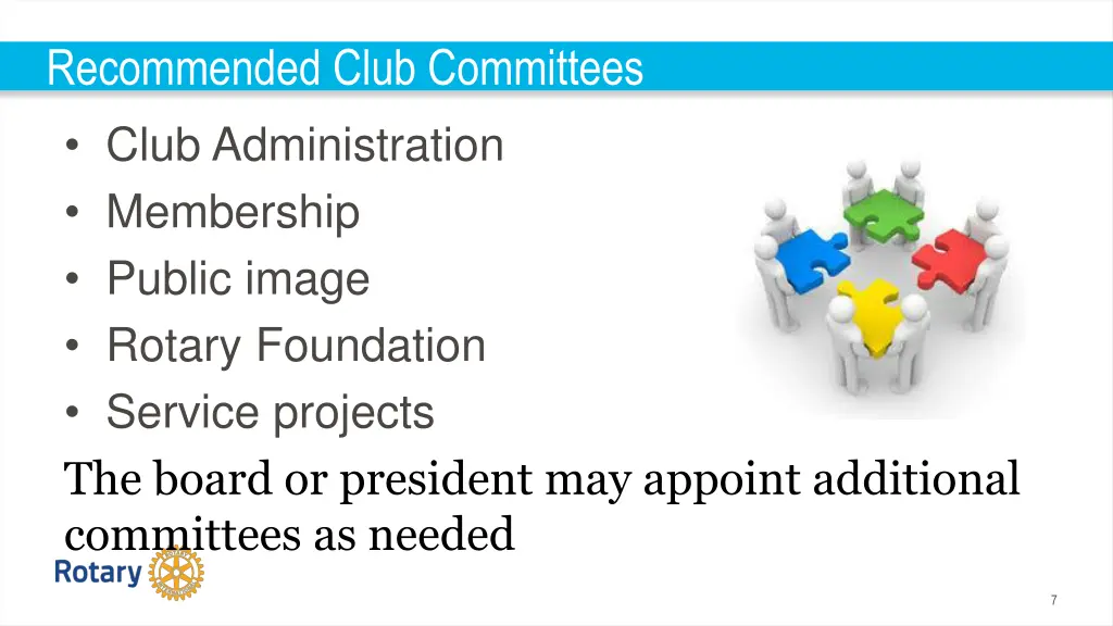 recommended club committees club administration