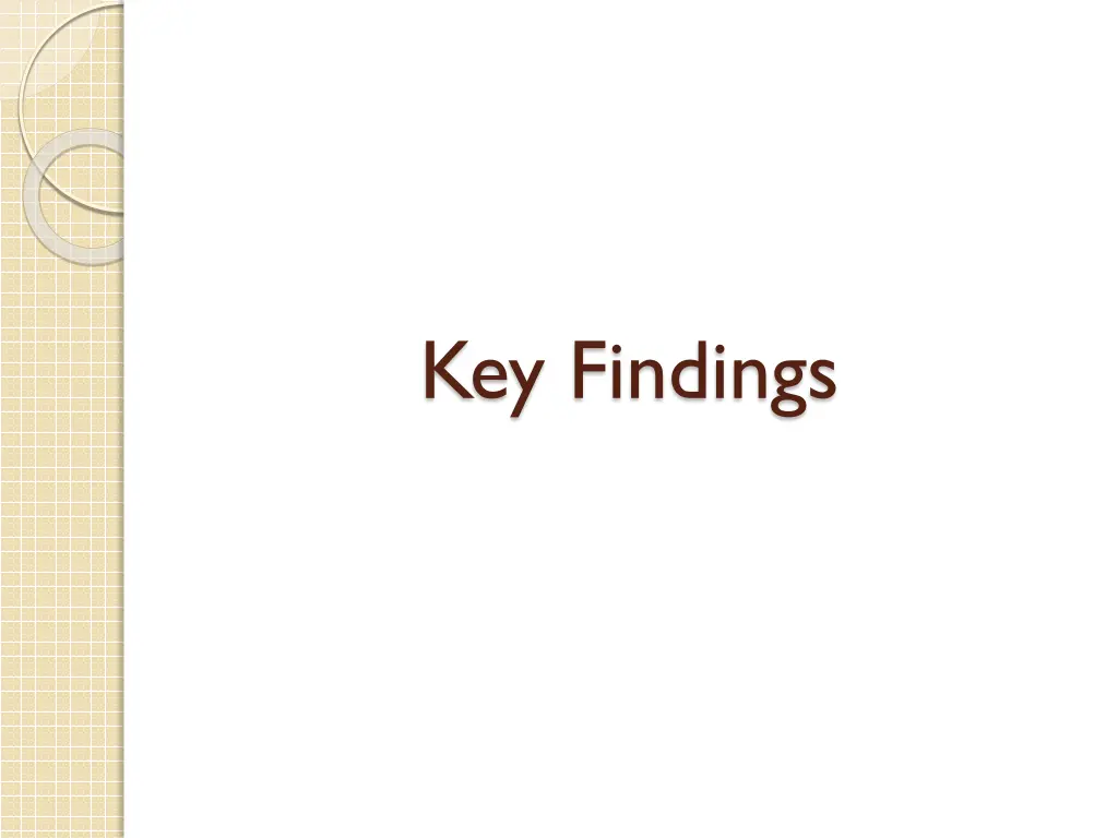 key findings