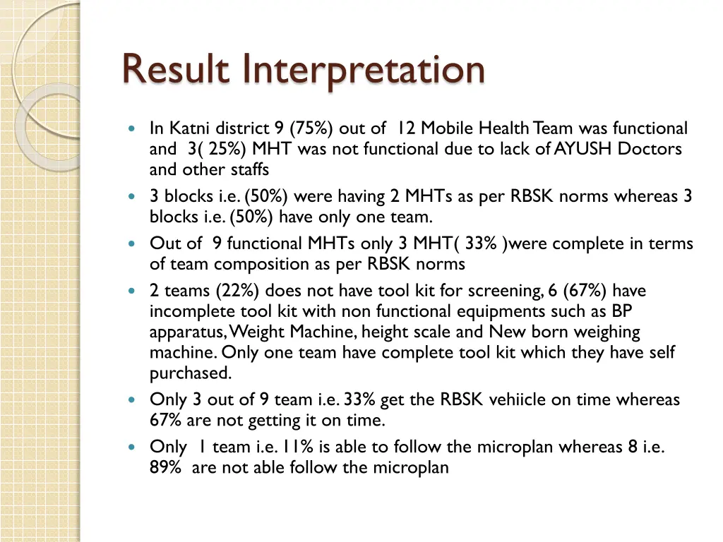 result interpretation