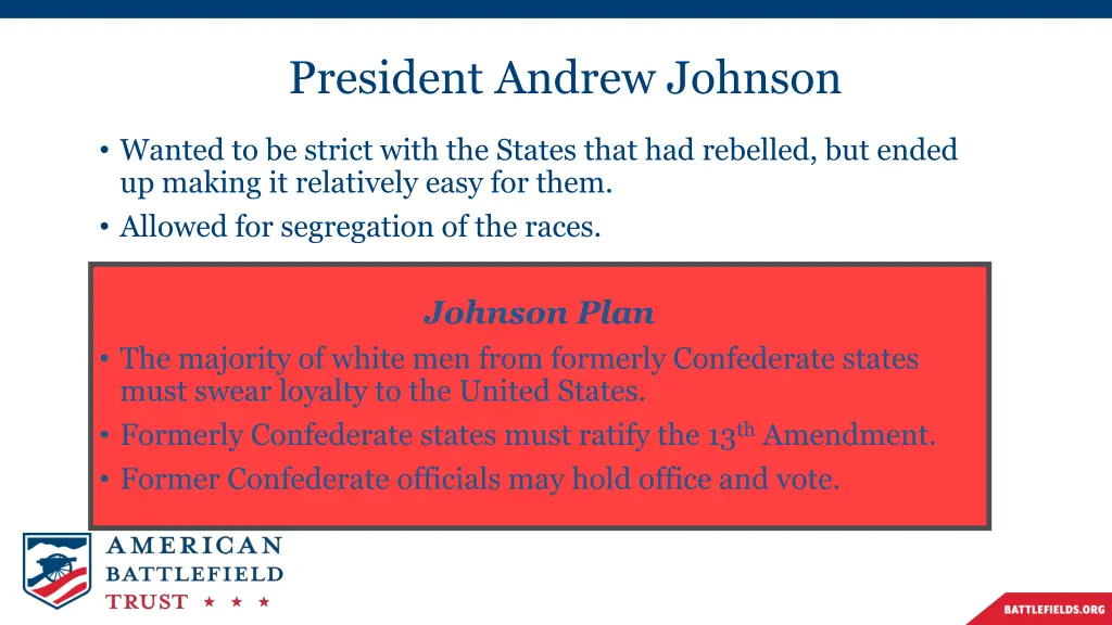 president andrew johnson