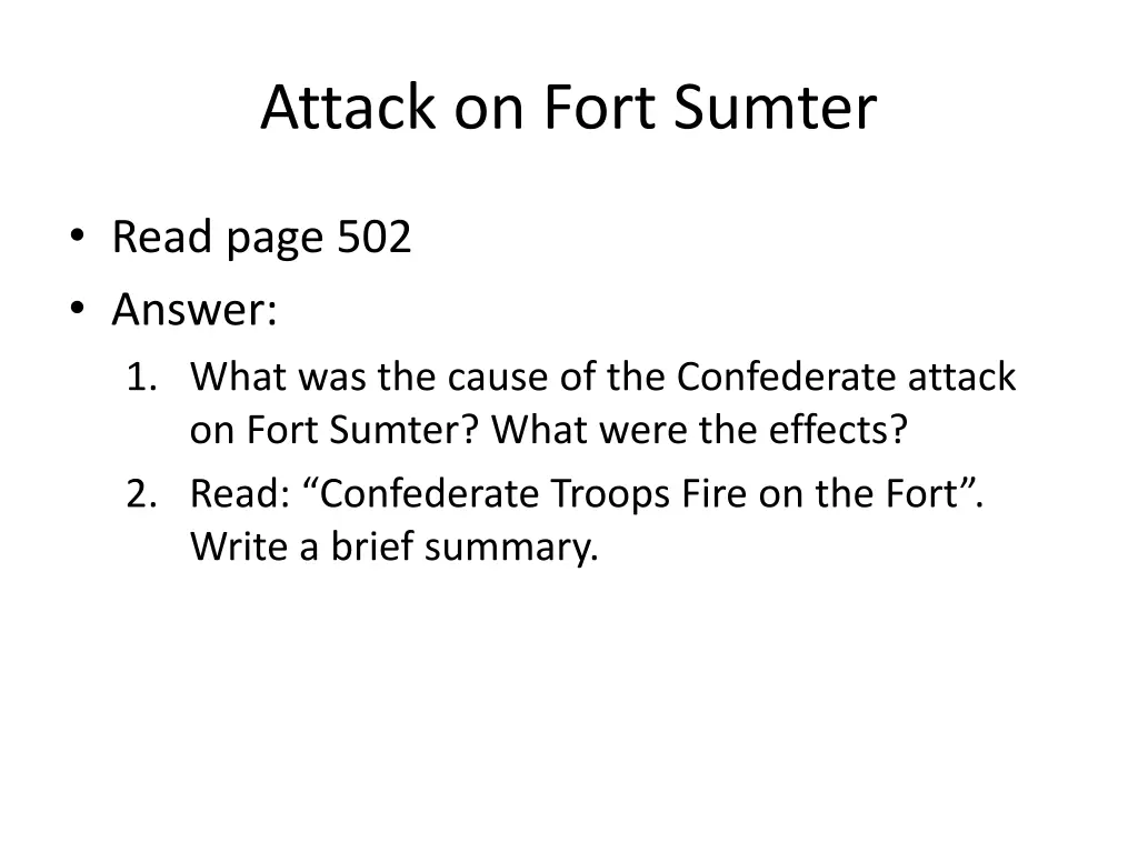 attack on fort sumter