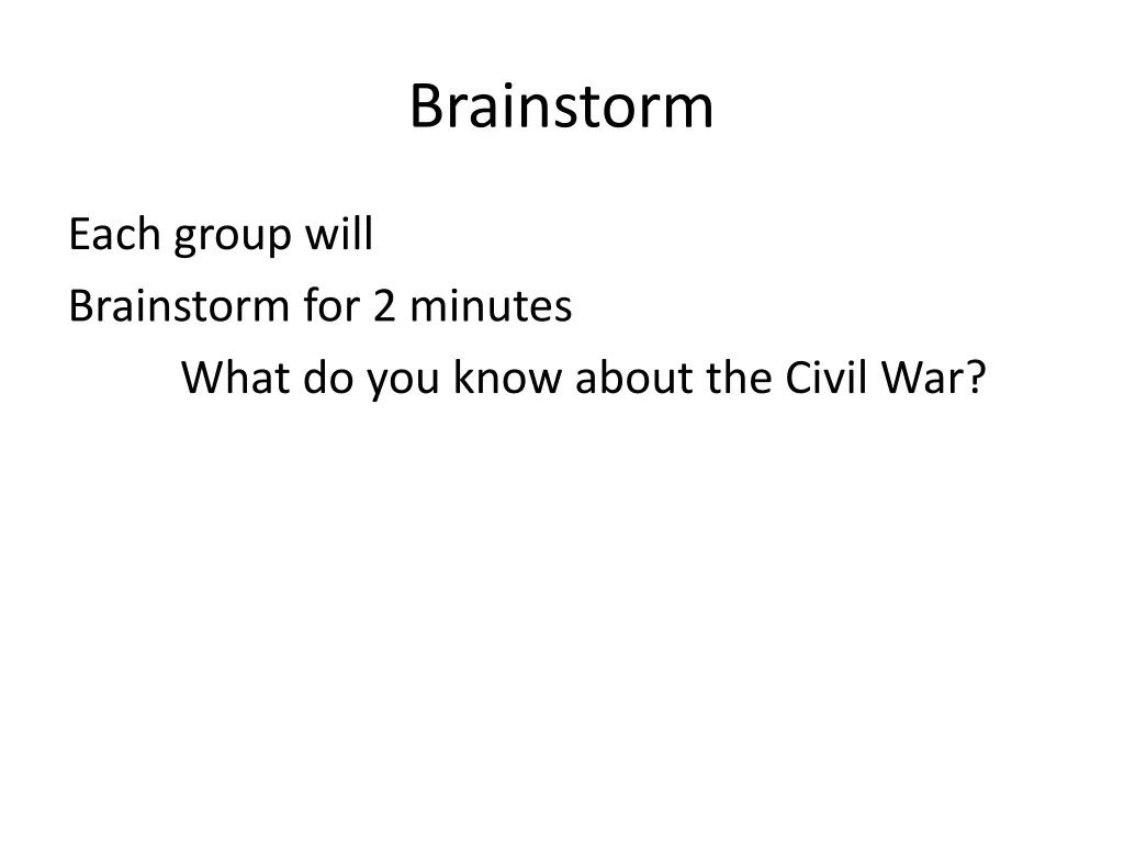 brainstorm