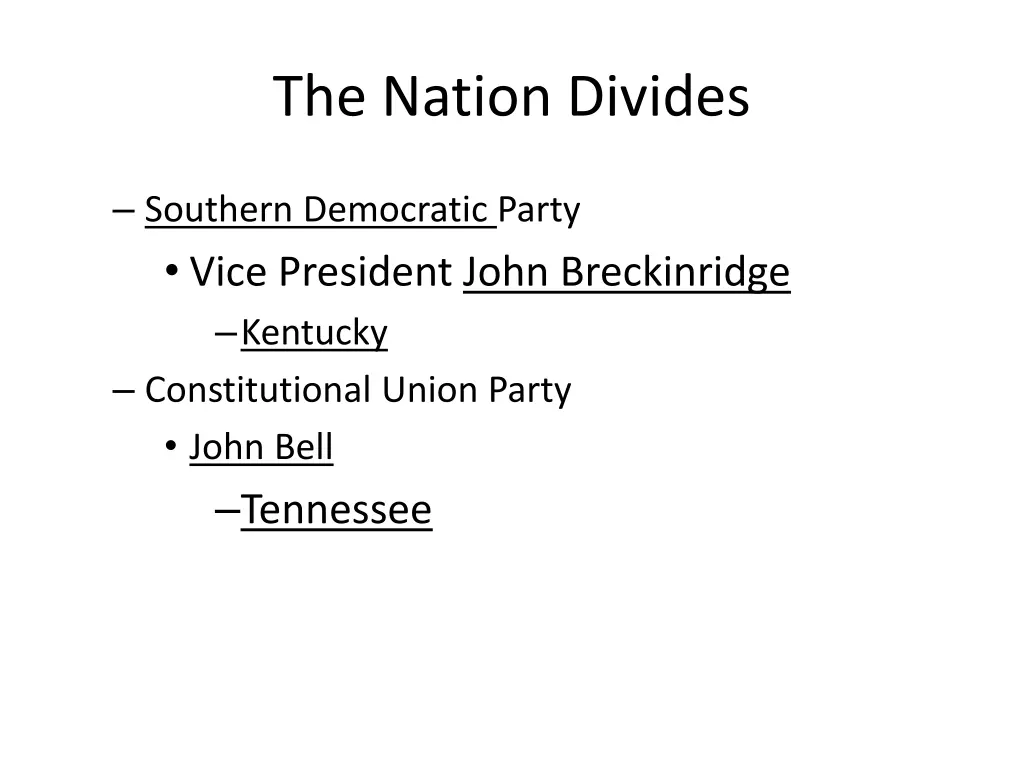 the nation divides 1