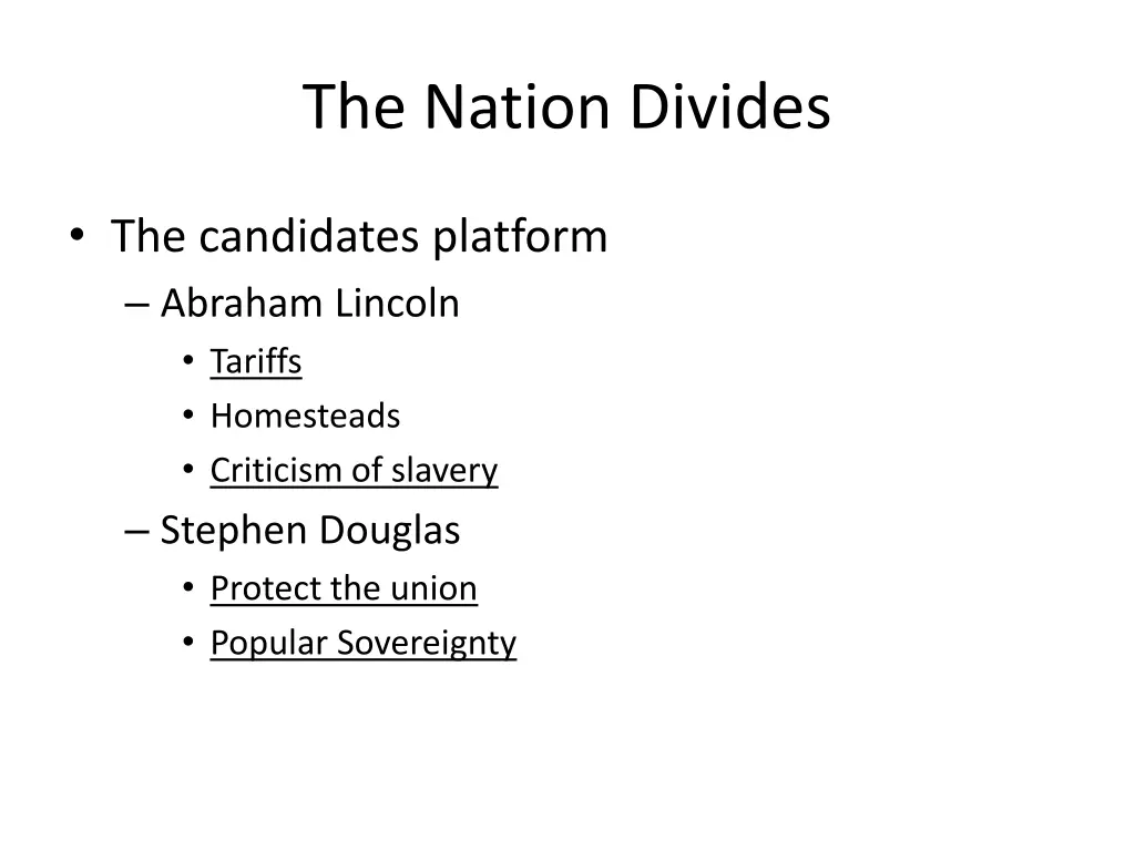 the nation divides 2