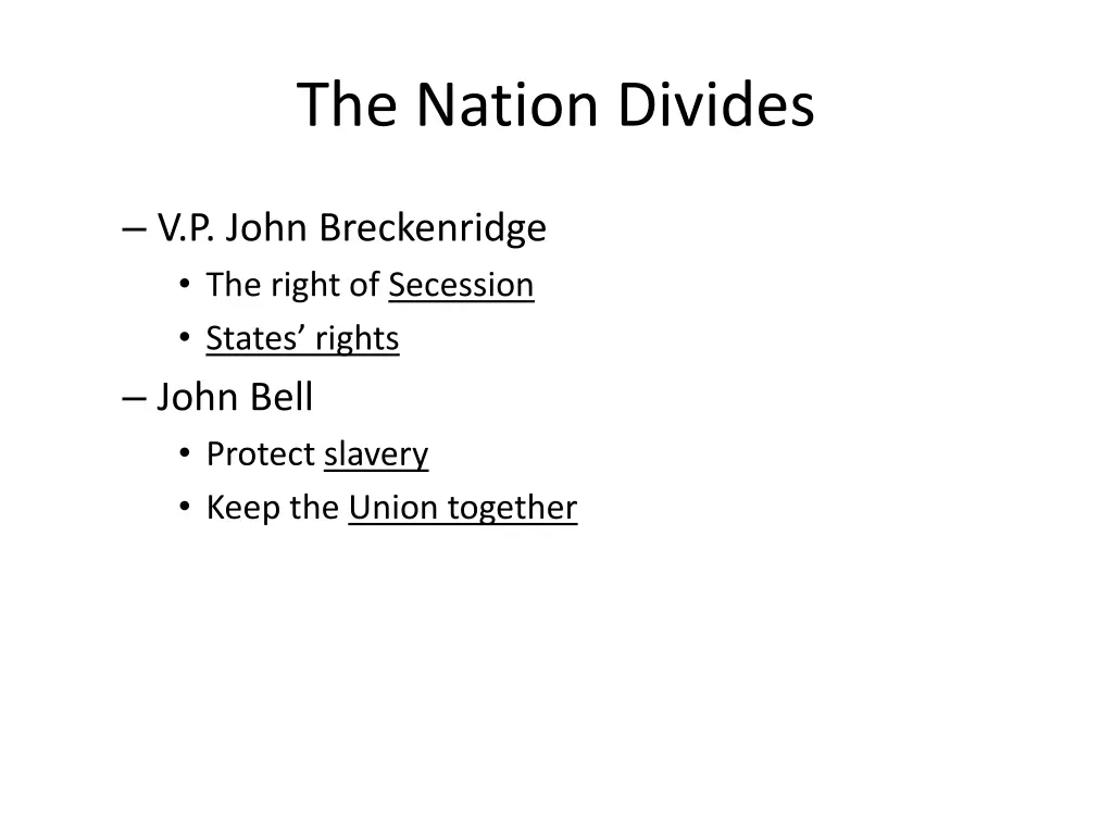 the nation divides 3