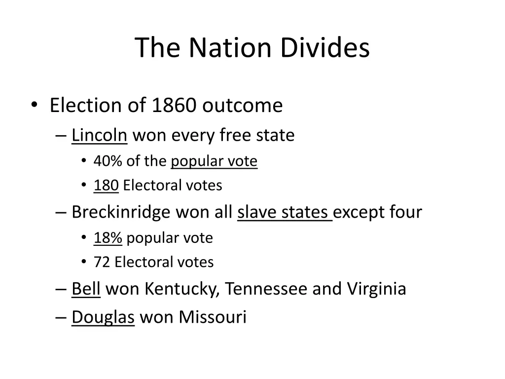 the nation divides 4