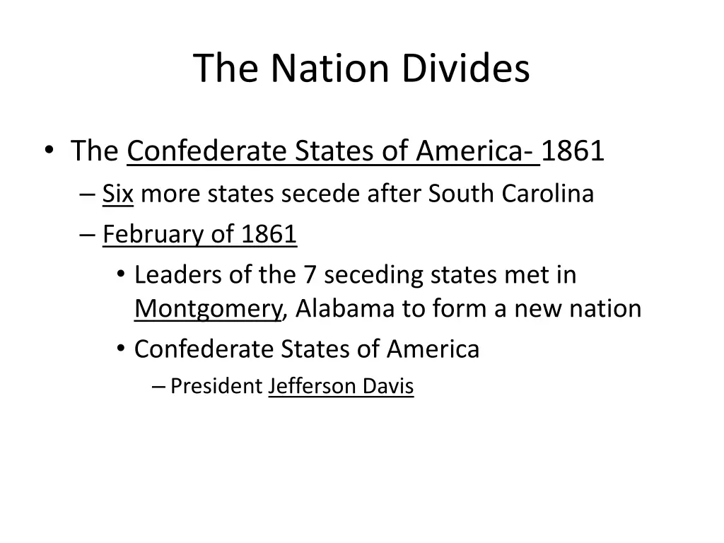 the nation divides 6