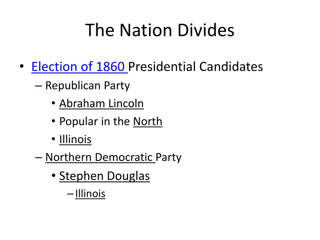 the nation divides