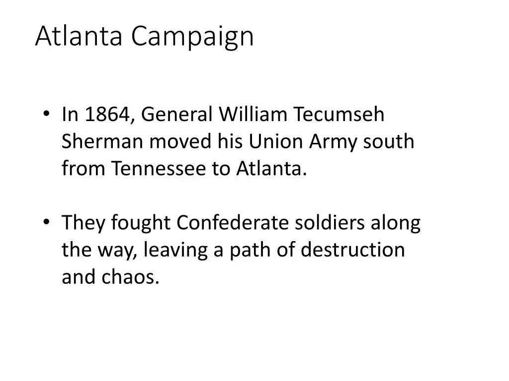 atlanta campaign