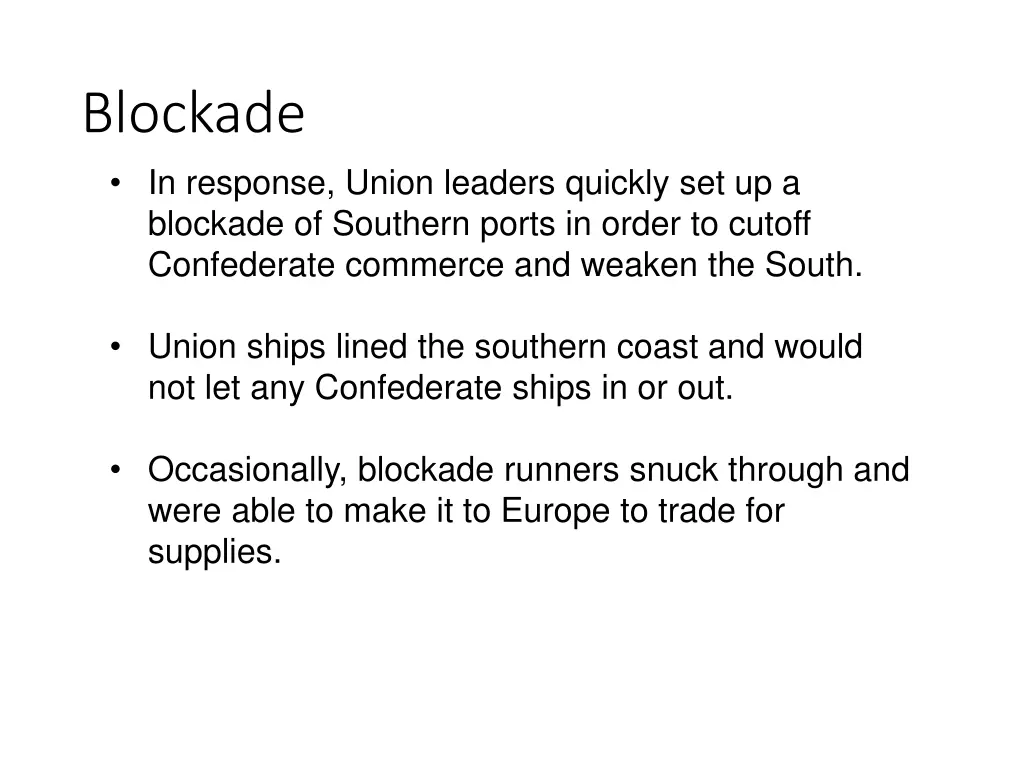 blockade in response union leaders quickly