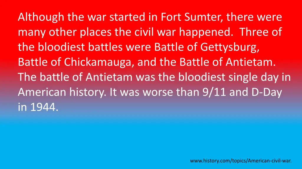 although the war started in fort sumter there