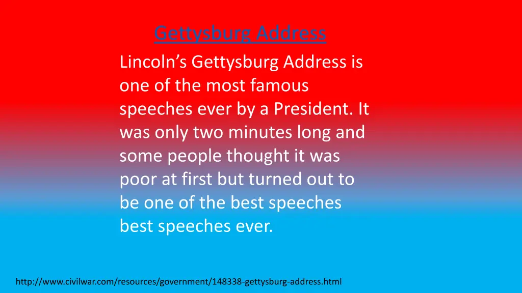 gettysburg address