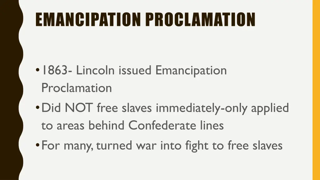 emancipation proclamation