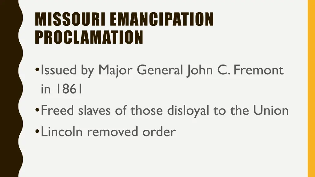 missouri emancipation proclamation