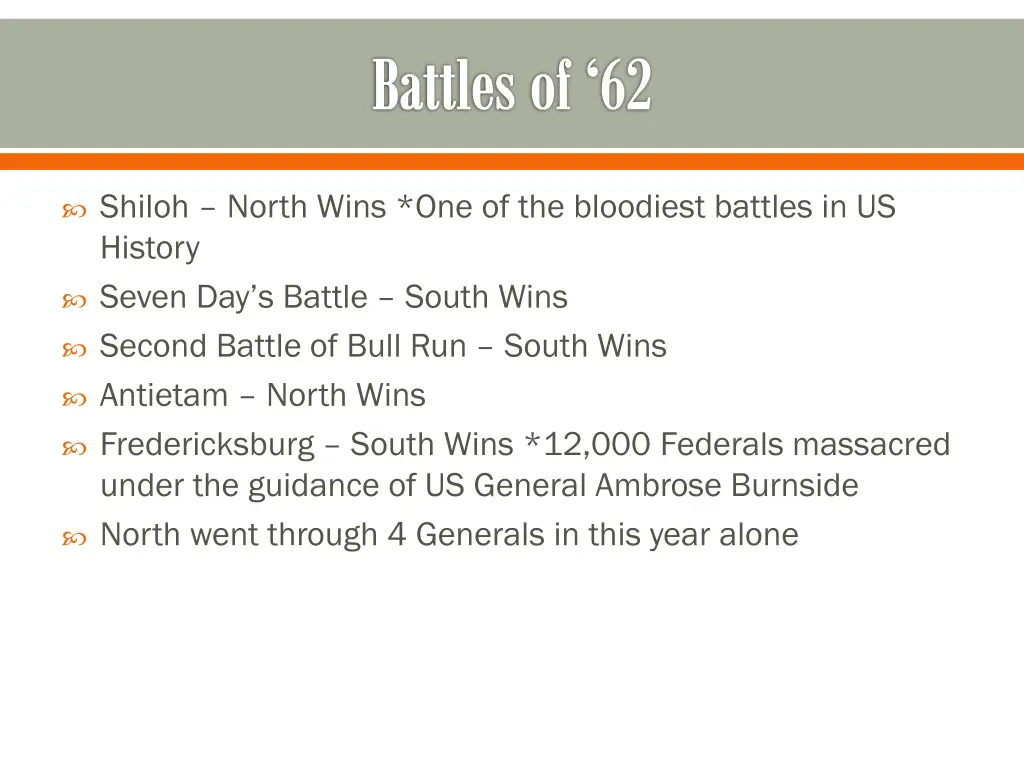 battles of 62