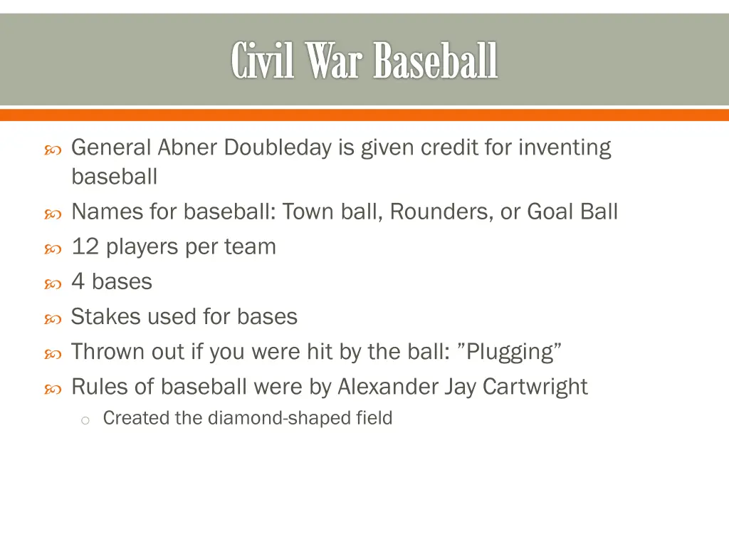 civil war baseball