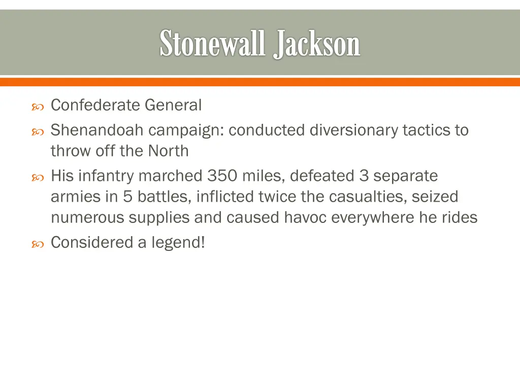 stonewall jackson