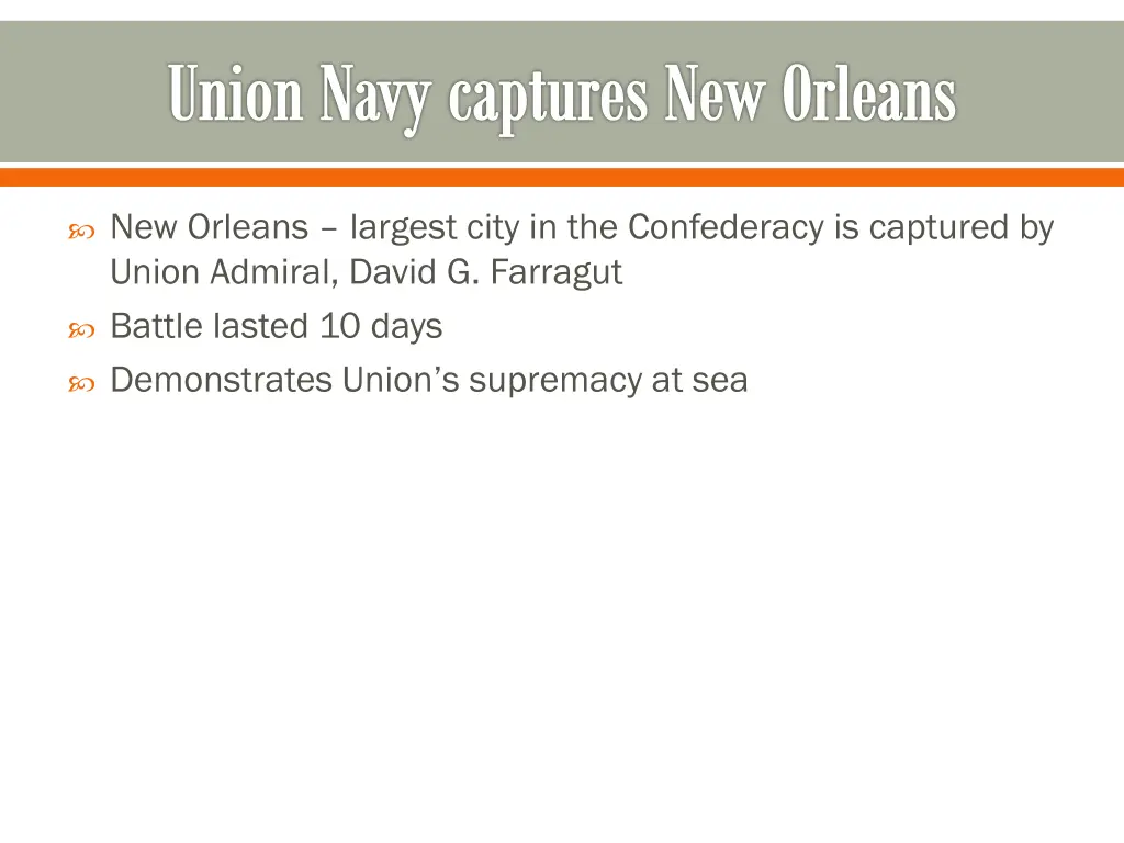 union navy captures new orleans