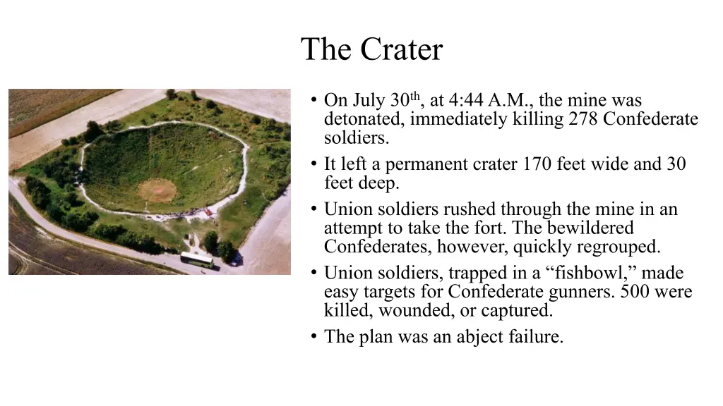 the crater 1