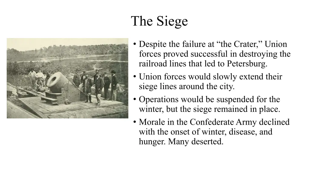 the siege