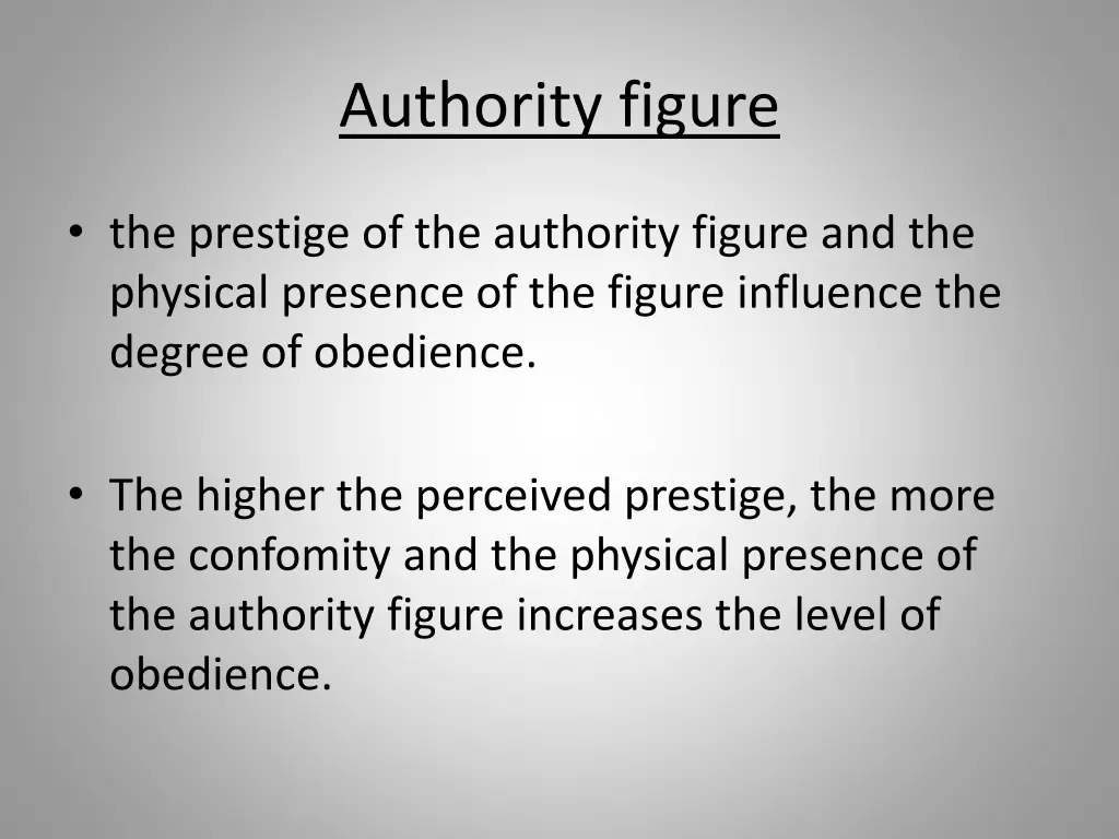 authority figure