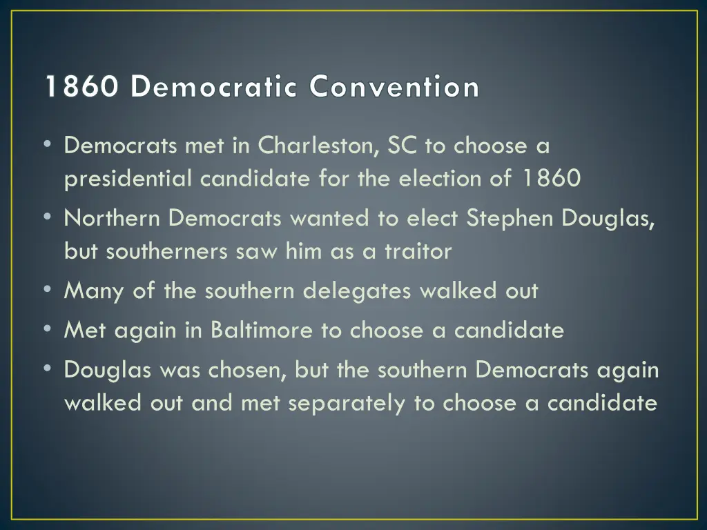 1860 democratic convention