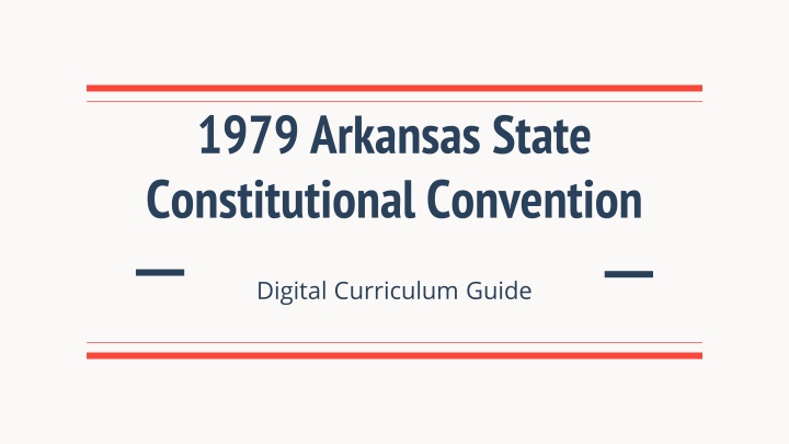 1979 arkansas state constitutional convention