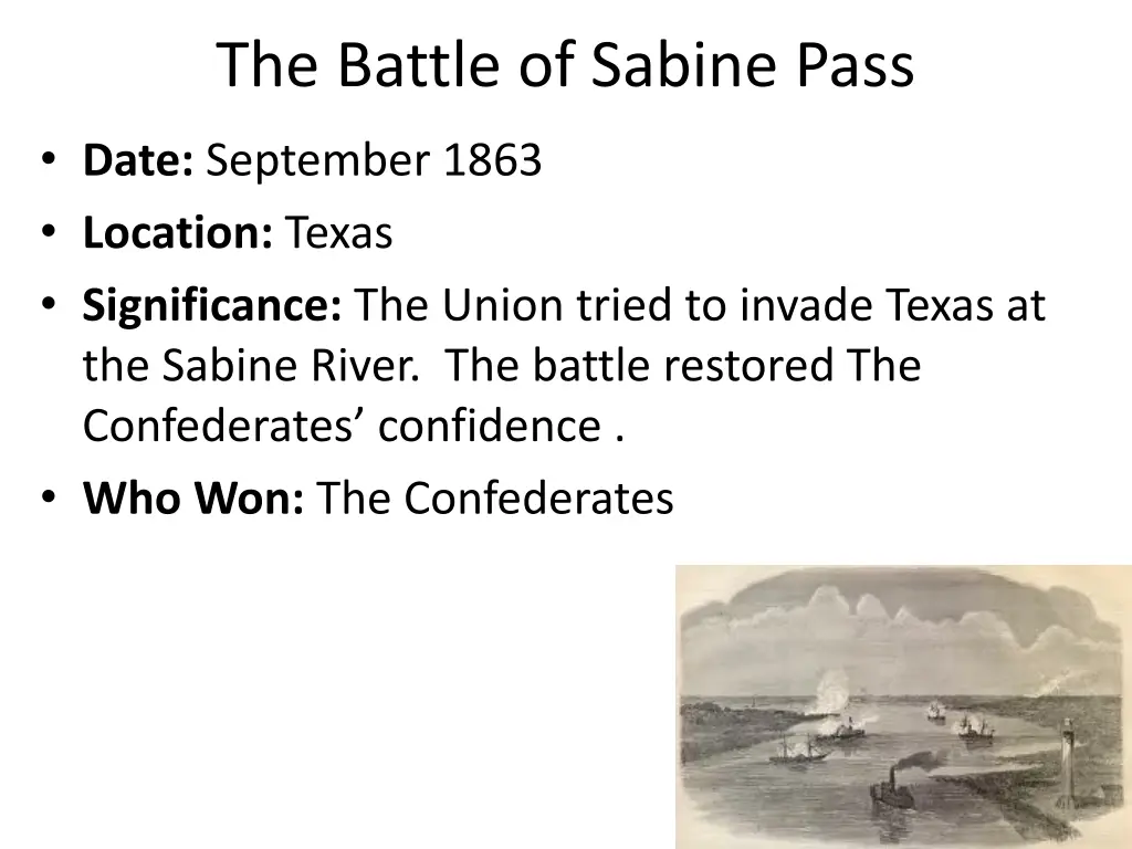 the battle of sabine pass