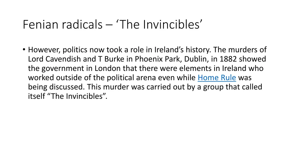 fenian radicals the invincibles