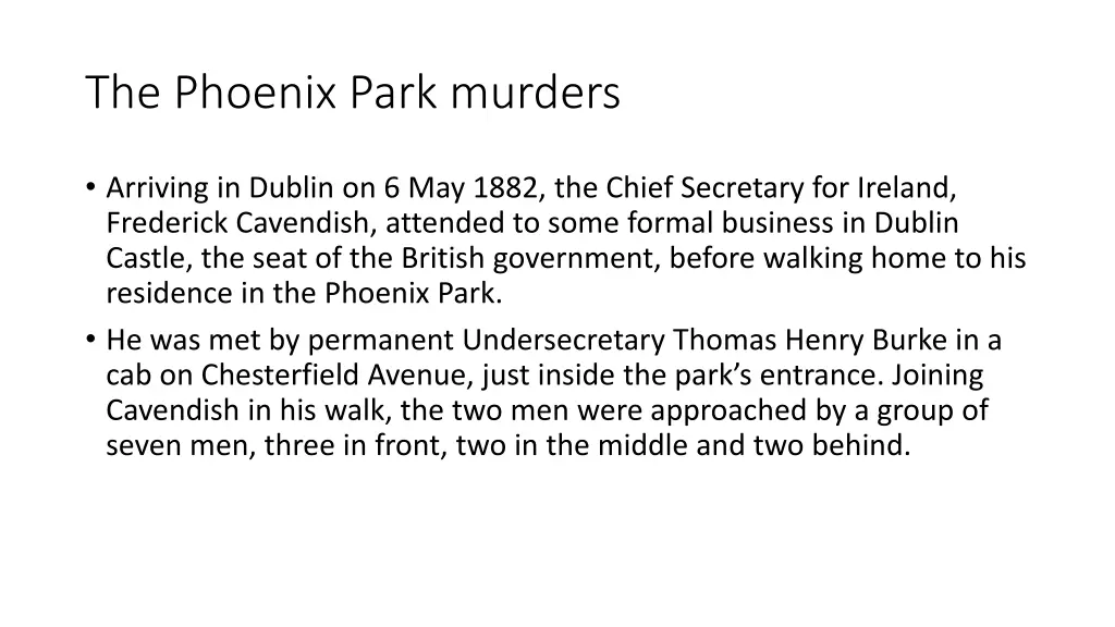 the phoenix park murders