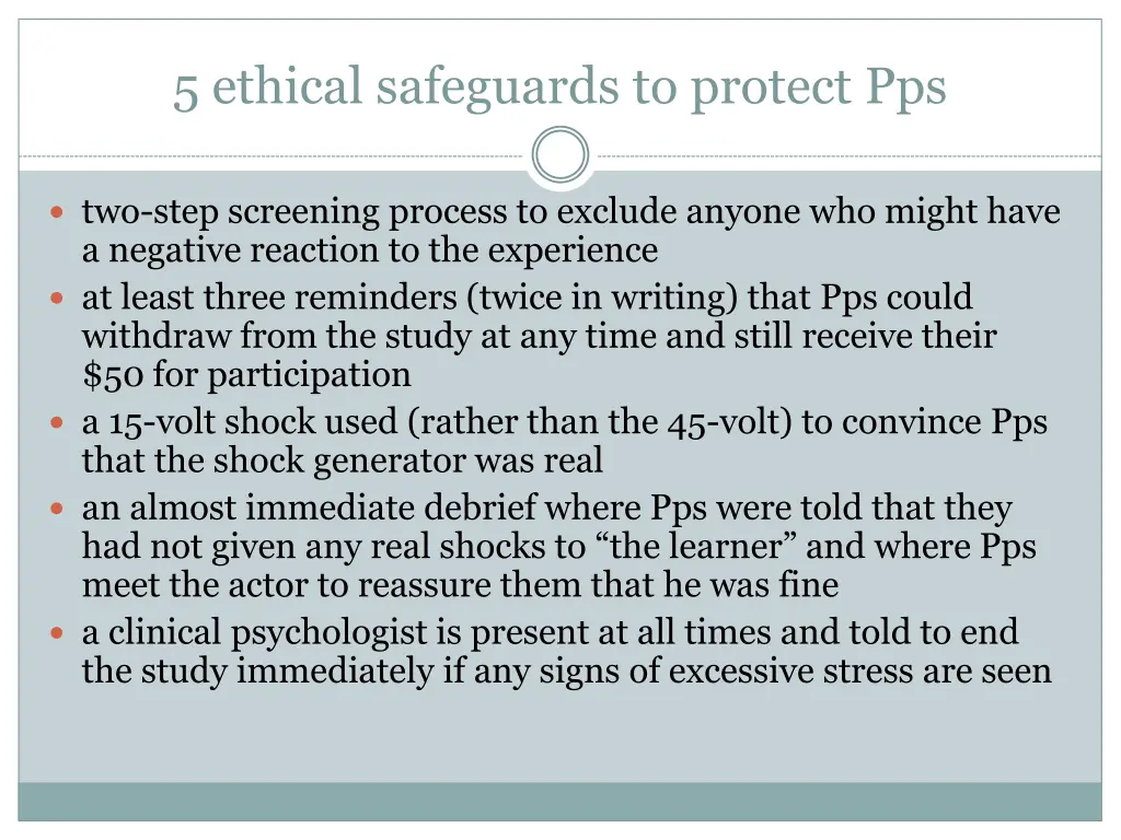 5 ethical safeguards to protect pps