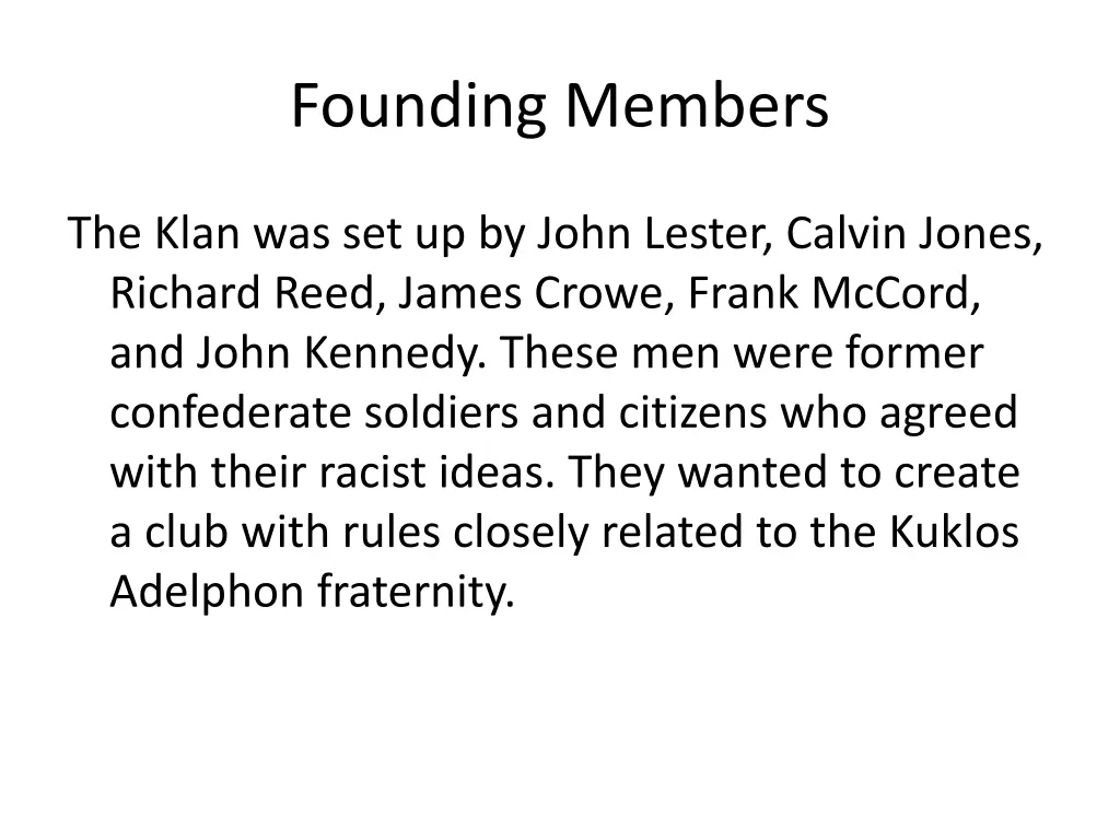 founding members