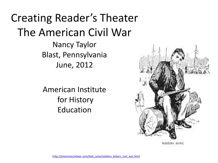 creating reader s theater the american civil