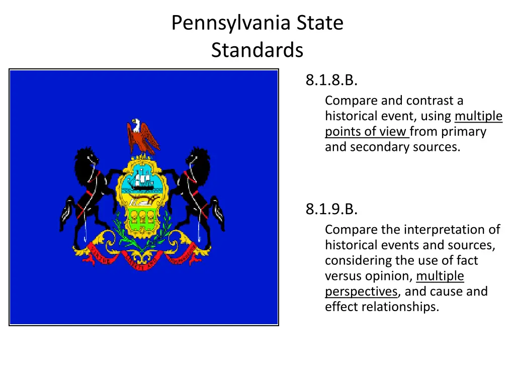 pennsylvania state standards