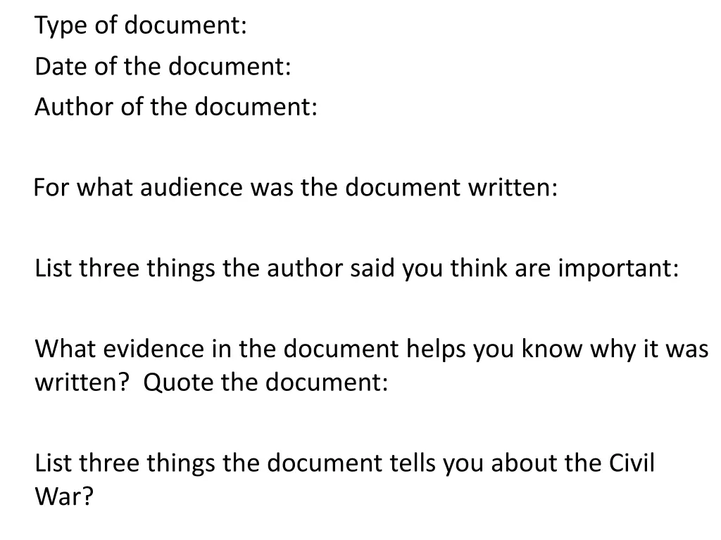 type of document date of the document author