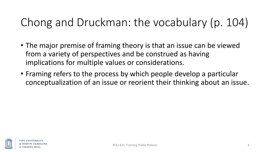 chong and druckman the vocabulary p 104