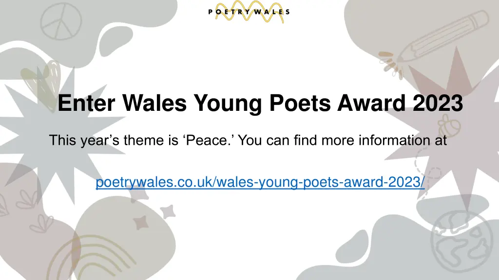 enter wales young poets award 2023